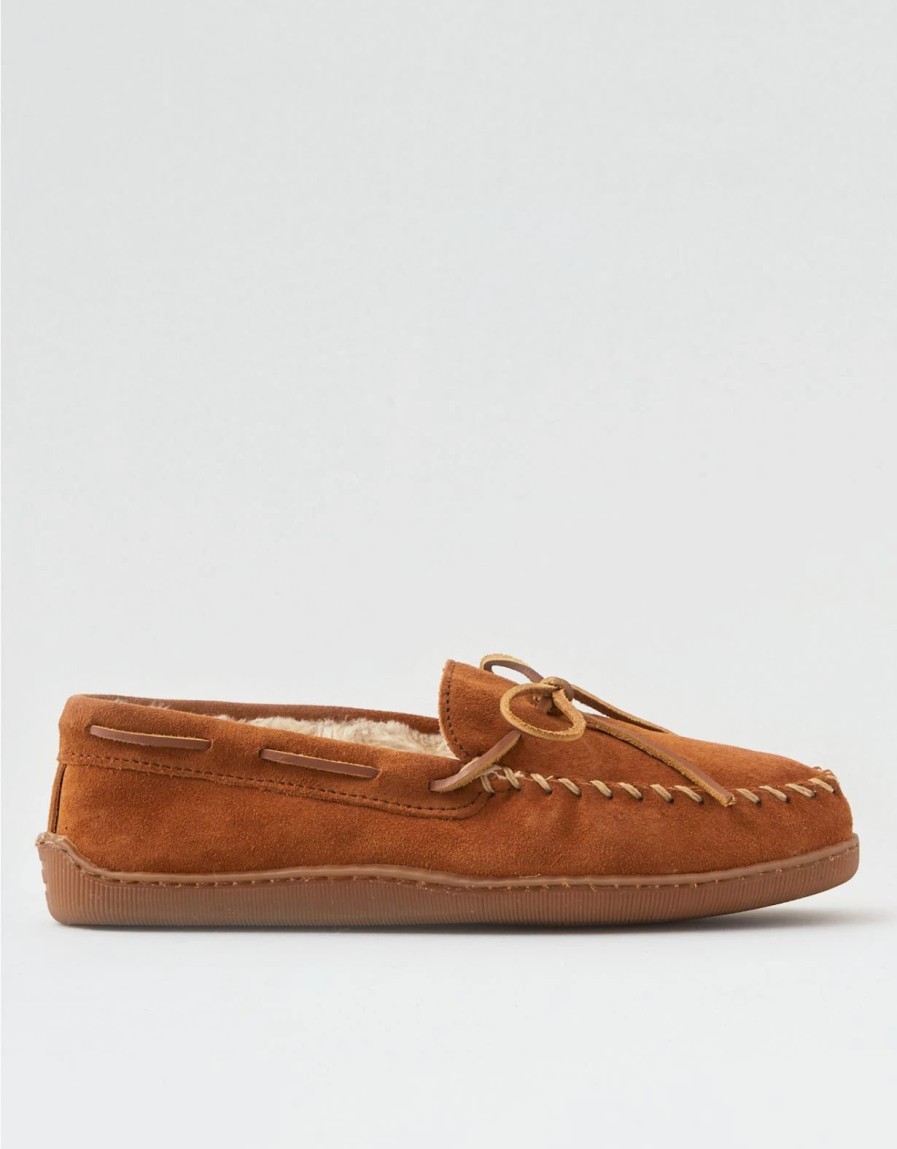 Shoes * | Minnetonka Men'S Pile Lined Hardsole Slipper