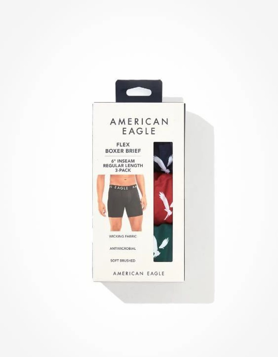 Underwear * | Aeo 6 Flex Boxer Brief 3-Pack