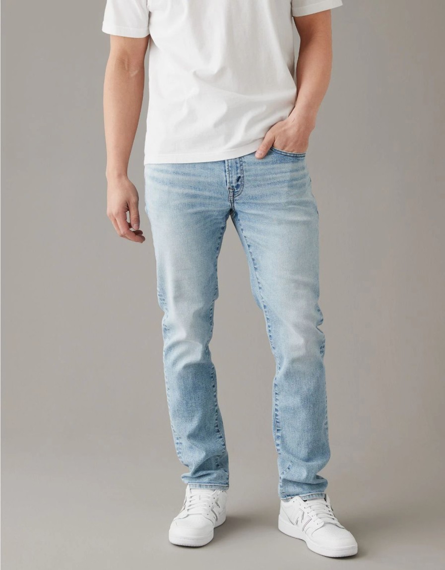 Bottoms * | Ae Airflex+ Slim Straight Jean