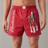 Underwear * | Aeo Budweiser Plaid Stretch Boxer Short