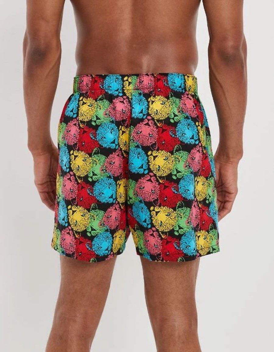 Underwear * | Aeo Neon Leopards Stretch Boxer Short