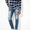 Bottoms * | Ae Airflex+ Temp Tech Patched Athletic Skinny Jean