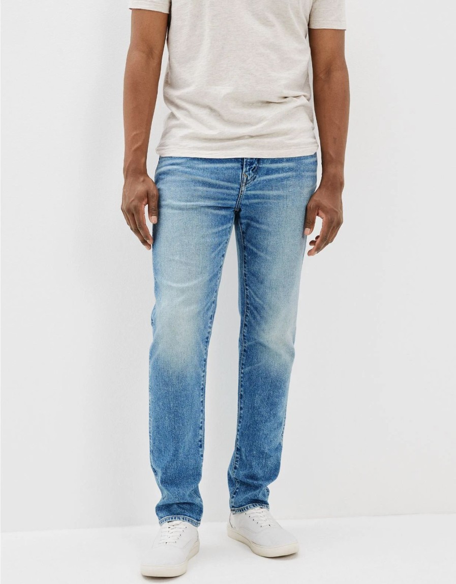 Bottoms * | Ae Flex Athletic Straight Jean