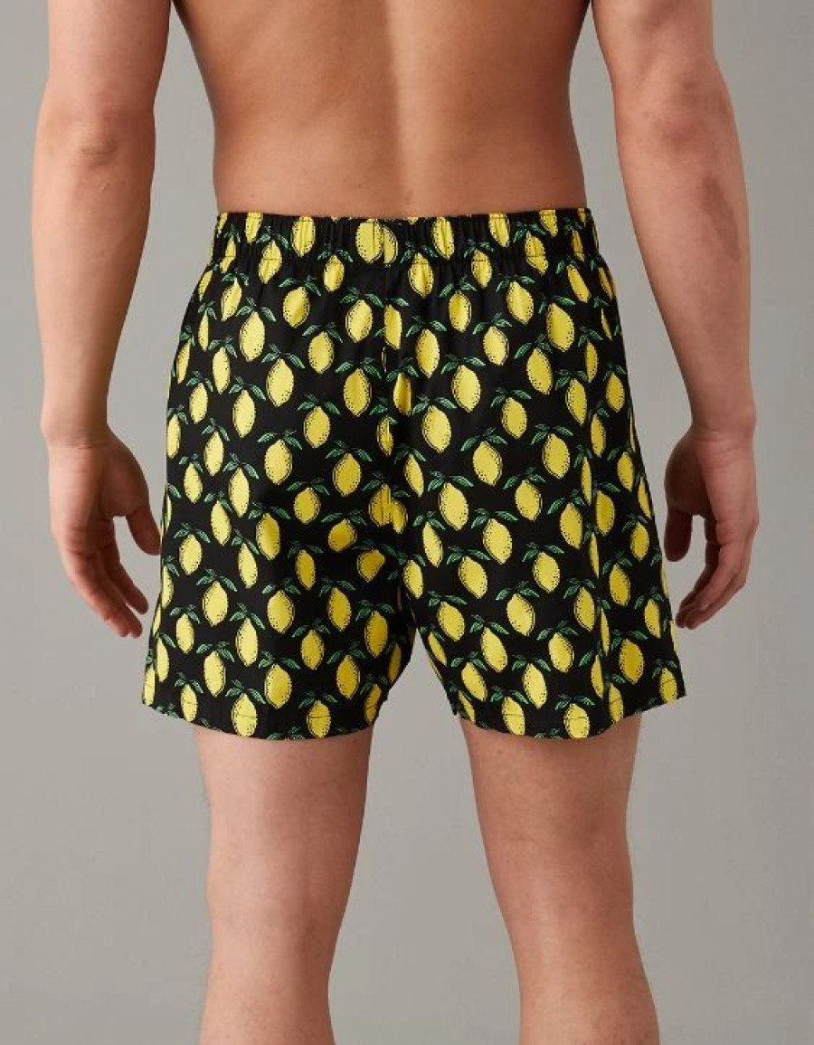 Underwear * | Aeo Lemons Stretch Boxer Short