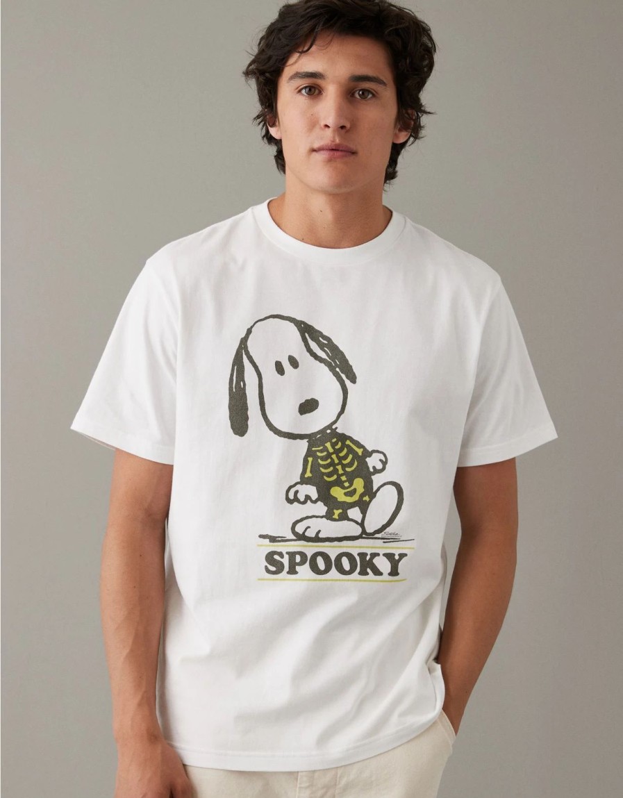 Tops * | Ae Super Soft Snoopy Halloween Graphic T-Shirt