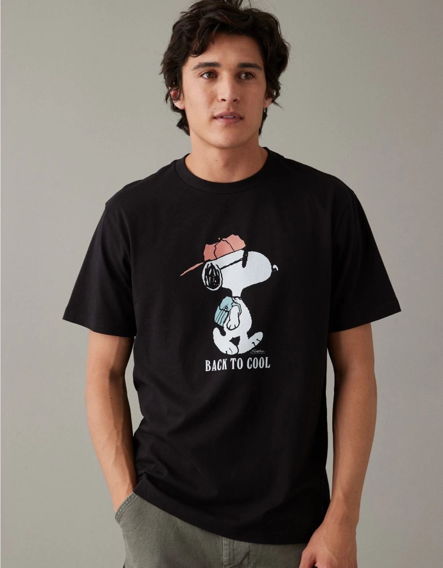 Tops * | Ae Super Soft Snoopy Graphic T-Shirt