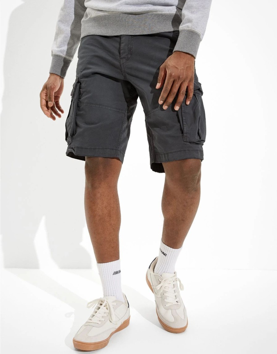 Bottoms * | Ae Flex 12 Lived-In Longer Length Cargo Short