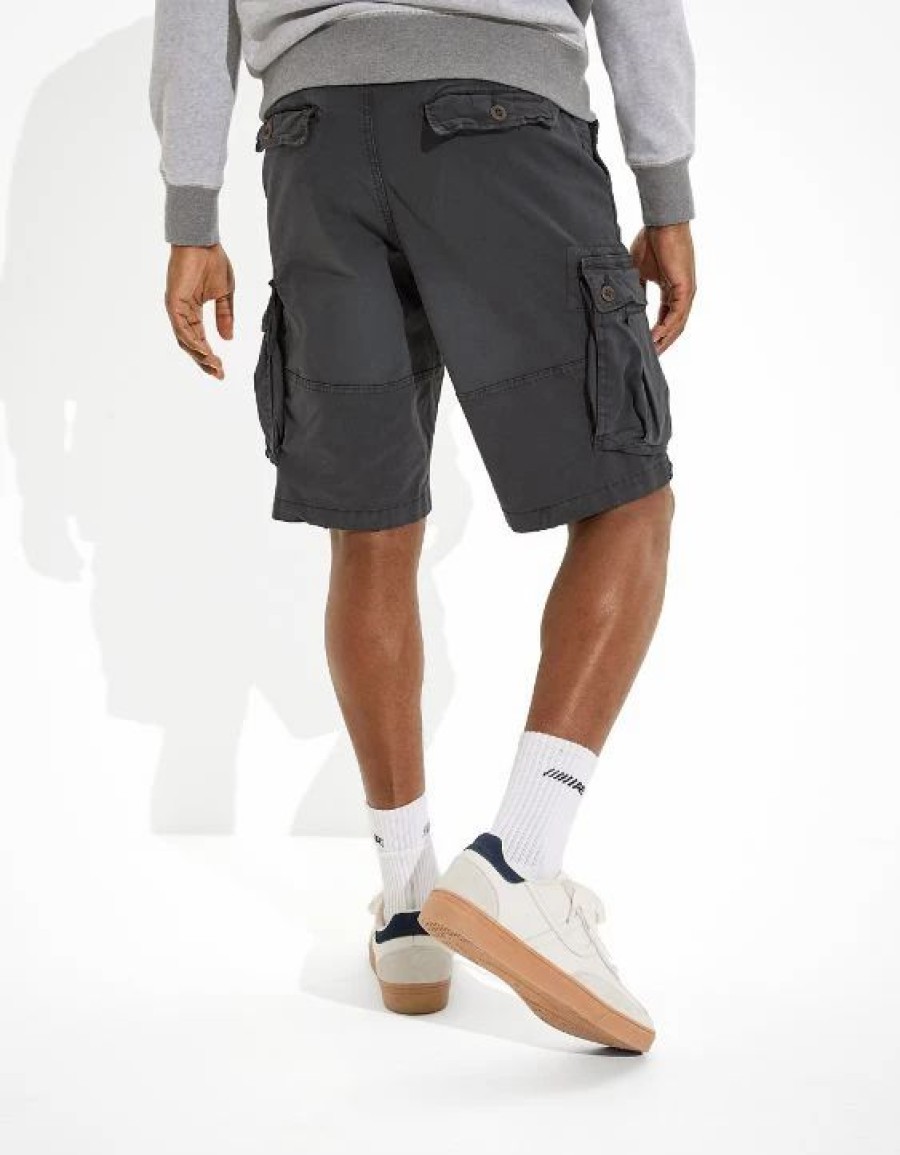 Bottoms * | Ae Flex 12 Lived-In Longer Length Cargo Short