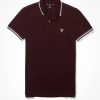 Tops * | Ae Slim Fit Tipped Pique Polo Shirt