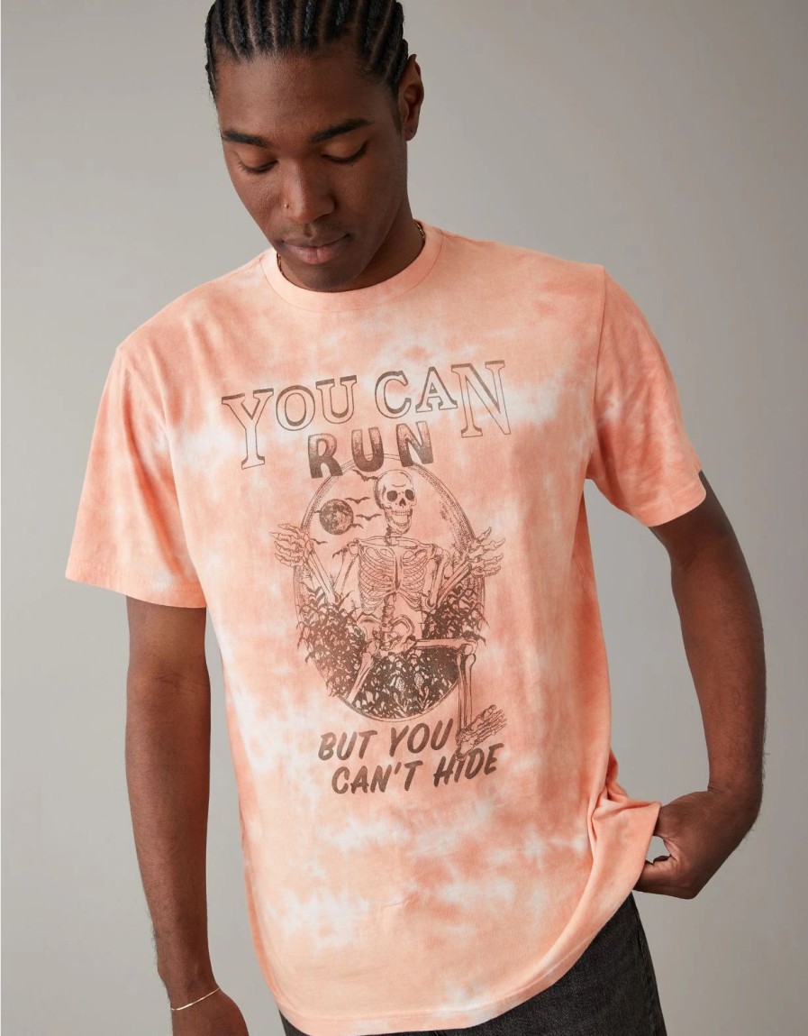 Tops * | Ae Super Soft Tie-Dye Halloween T-Shirt