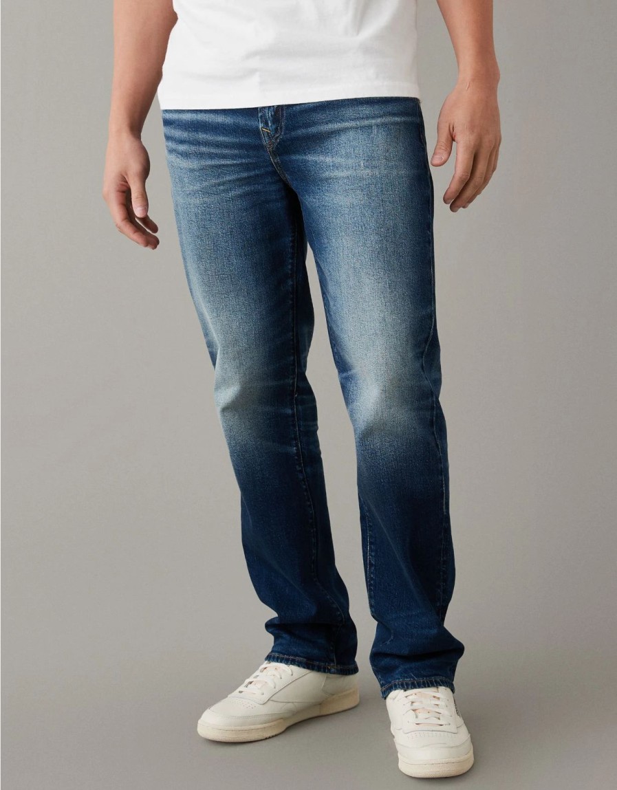 Bottoms * | Ae Airflex+ Relaxed Straight Jean