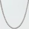 Accessories & Socks * | West Coast Jewelry Stainless Steel Polished Spiga Chain Necklace