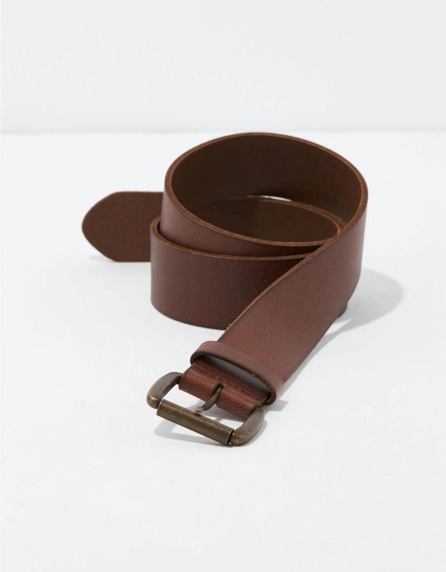 Accessories & Socks * | Ae Wide Leather Belt