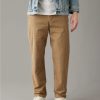 Bottoms * | Ae Flex Relaxed Straight Lived-In Khaki Pant