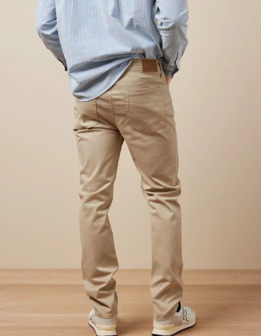 Bottoms * | Ae Flex Soft Twill Slim Straight Pant