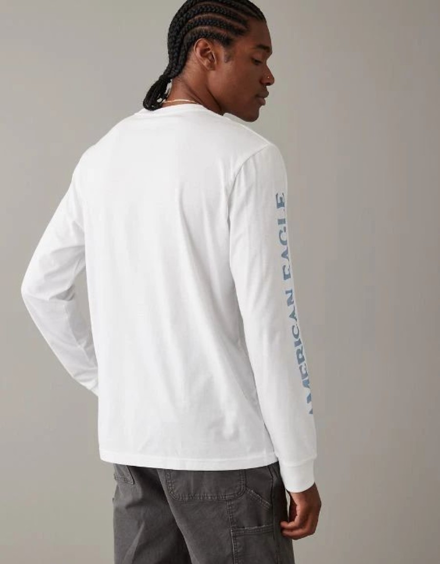 Tops * | Ae Super Soft Long-Sleeve Graphic T-Shirt