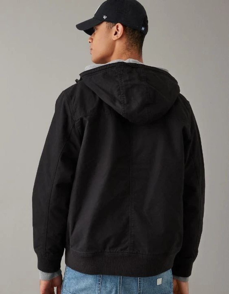 Tops * | Ae Hooded Workwear Jacket