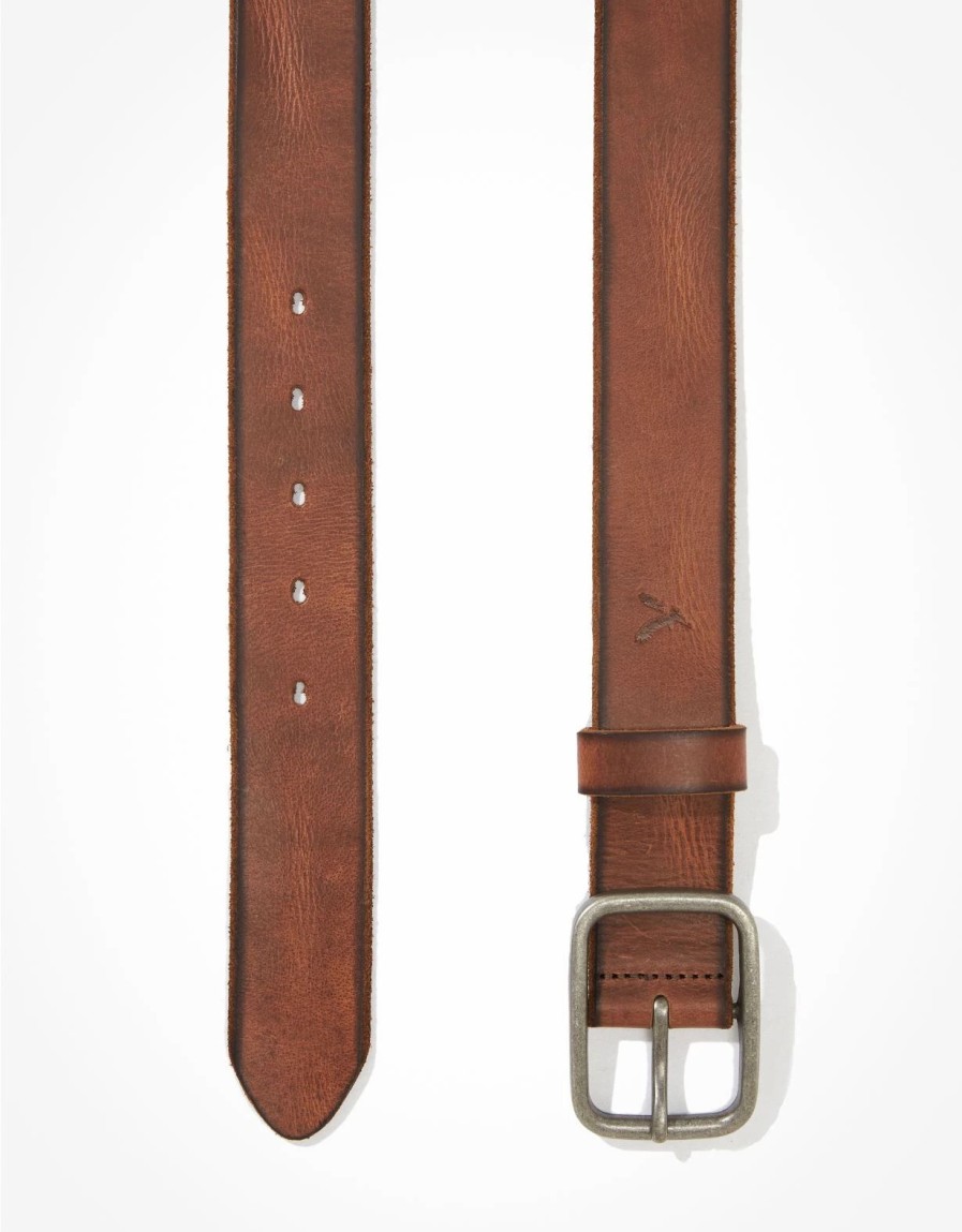 Accessories & Socks * | Aeo Raw Edge Leather Belt