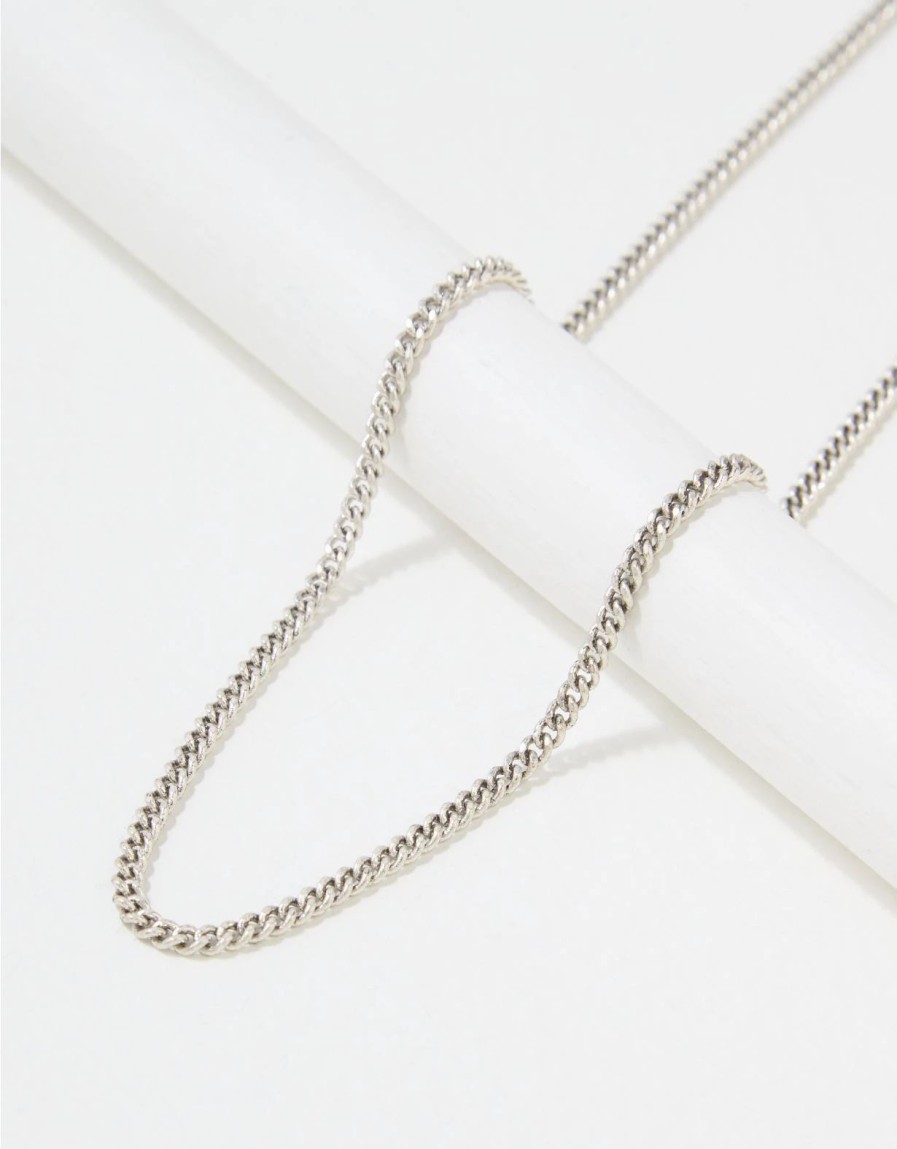 Accessories & Socks * | Aeo Silver Chain Necklace