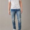 Bottoms * | Ae Airflex+ Distressed Skinny Jean