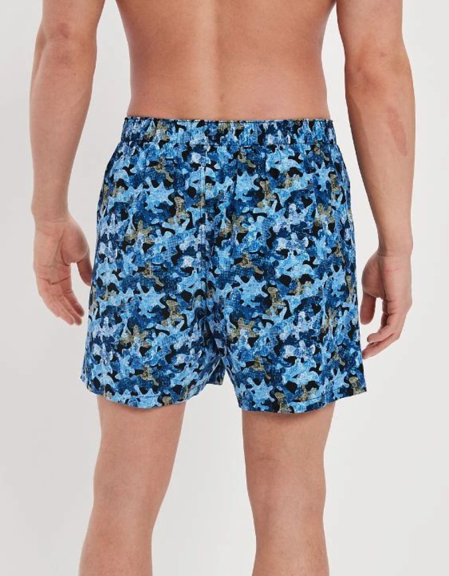 Underwear * | Aeo Blue Camo Stretch Boxer Short