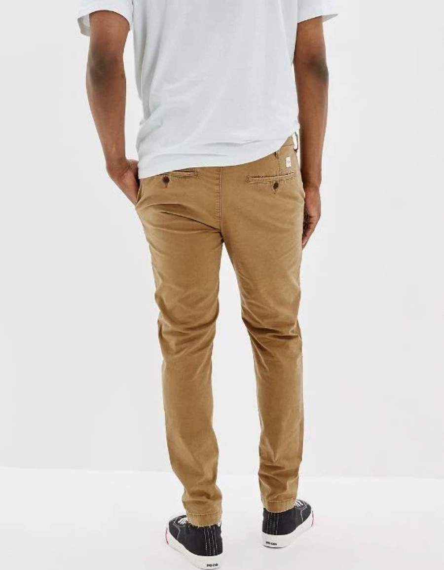 Bottoms * | Ae Flex Athletic Skinny Lived-In Khaki Pant