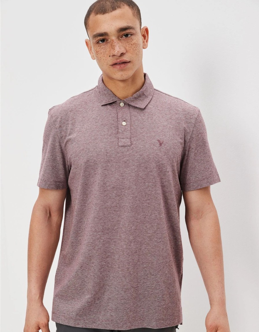 Tops * | Ae Super Soft Legend Jersey Polo Shirt