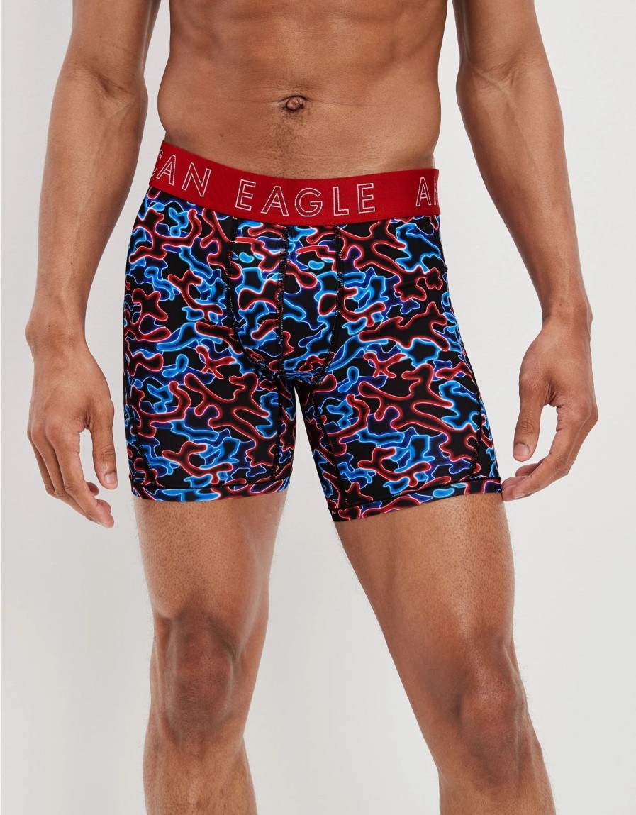 Underwear * | Aeo Neon Camo 6 Flex Boxer Brief