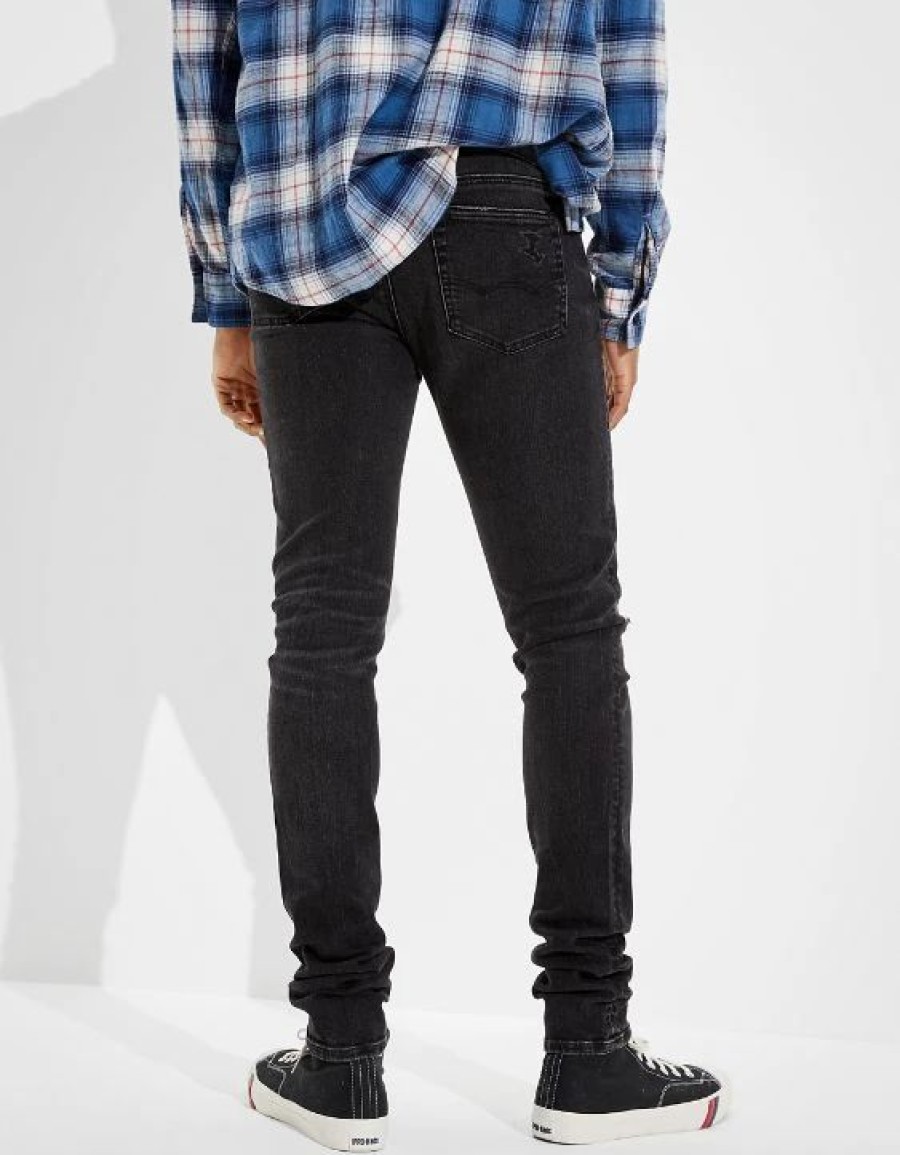 Bottoms * | Ae Airflex+ Patched Stacked Skinny Jean