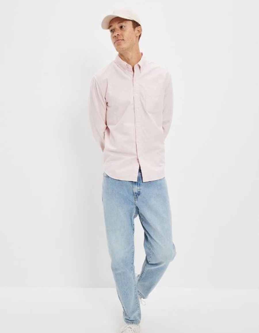 Tops * | Ae Everyday Oxford Button-Up Shirt