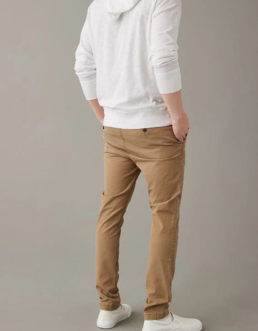 Bottoms * | Ae Flex Skinny Lived-In Khaki Pant