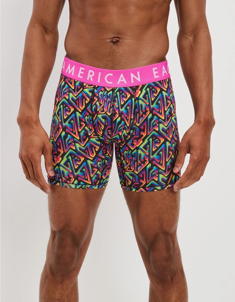 Underwear * | Aeo Rainbow Maze 6 Flex Boxer Brief