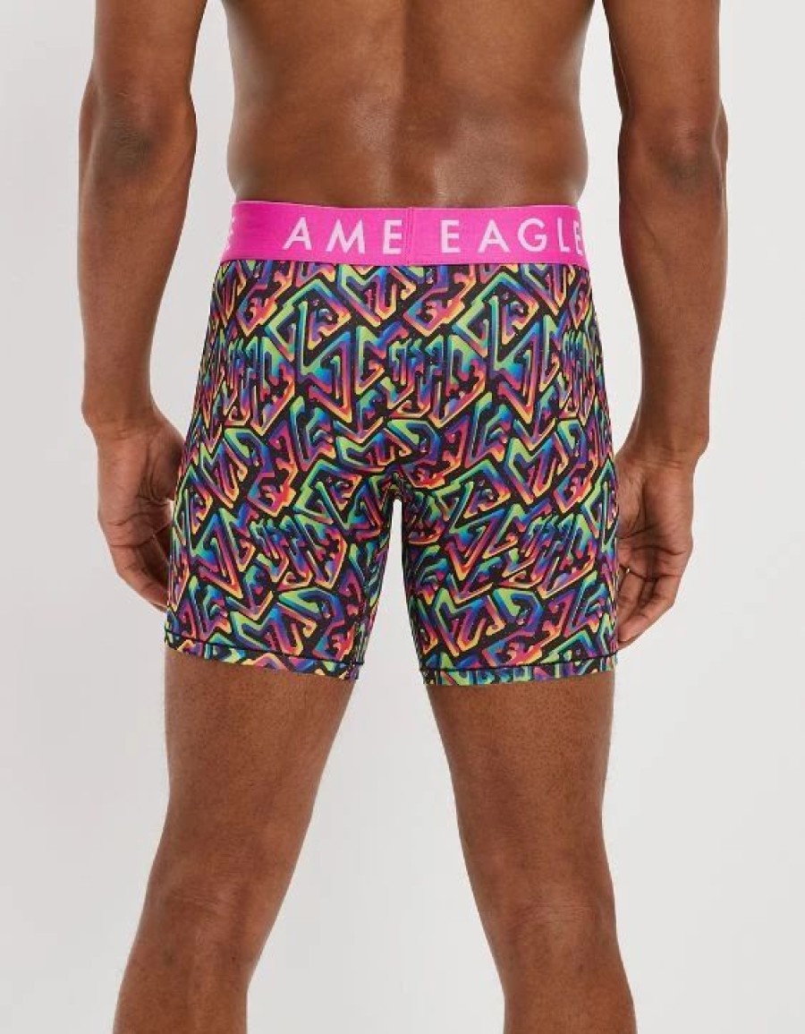 Underwear * | Aeo Rainbow Maze 6 Flex Boxer Brief