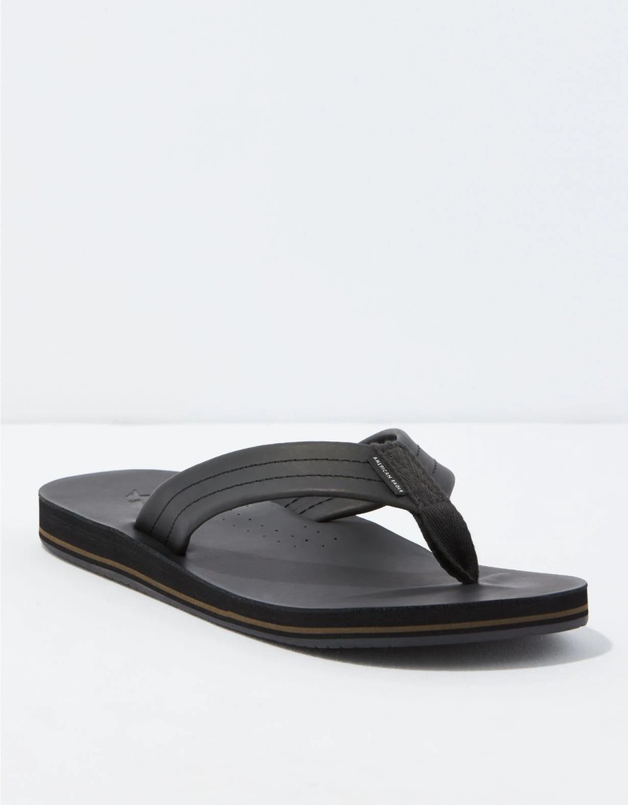 Shoes * | Ae Leather Flip Flop