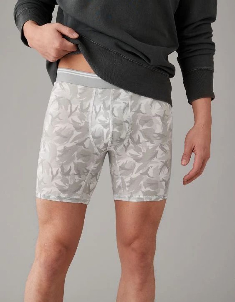 Underwear * | Aeo Grayscale 6 Ultra Soft Boxer Brief