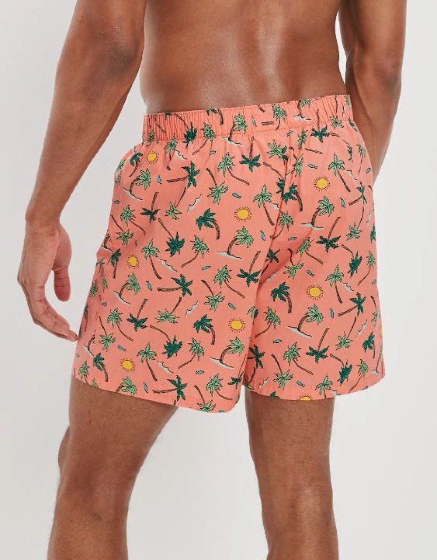 Underwear * | Aeo Sunny Palms Stretch Boxer Short