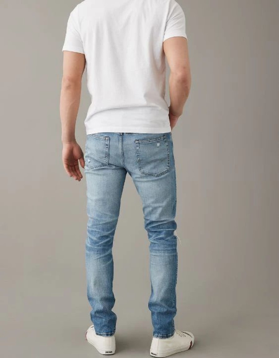 Bottoms * | Ae Airflex+ Ripped Slim Jean