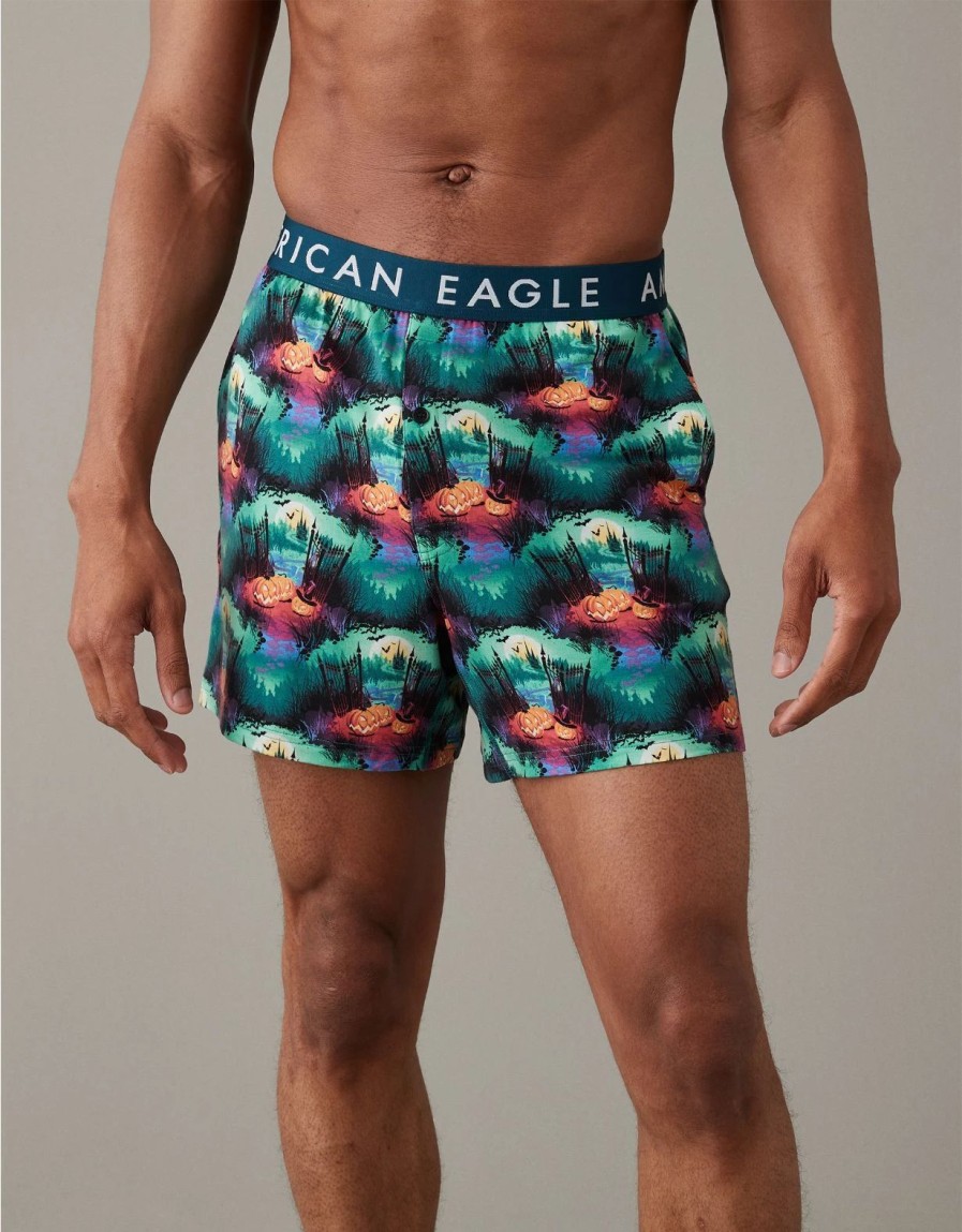 Underwear * | Aeo Haunted House Ultra Soft Pocket Boxer Short