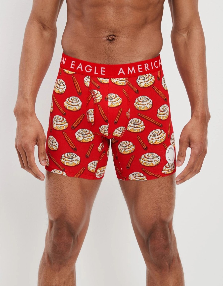 Underwear * | Aeo Cinnamon Buns Scratch + Sniff 6 Classic Boxer Brief