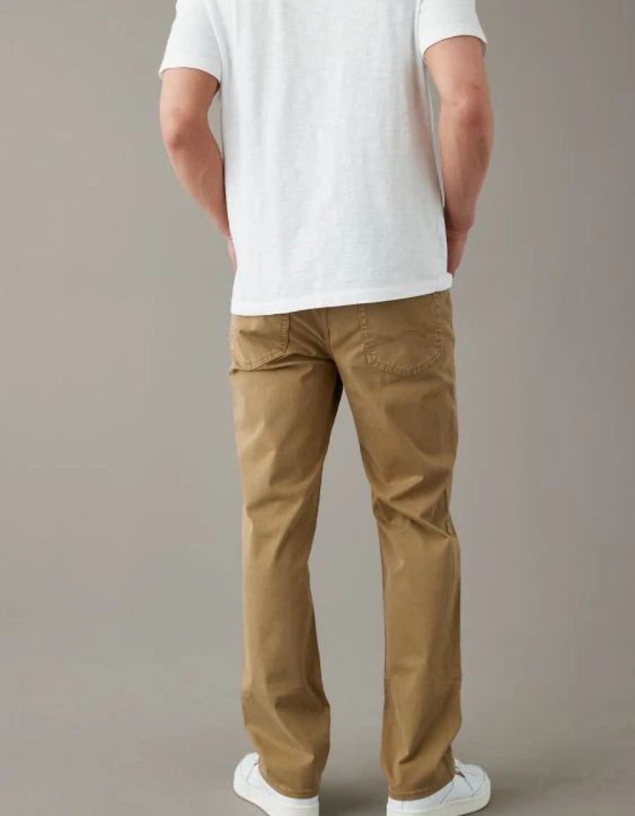 Bottoms * | Ae Flex Soft Twill Relaxed Straight Pant