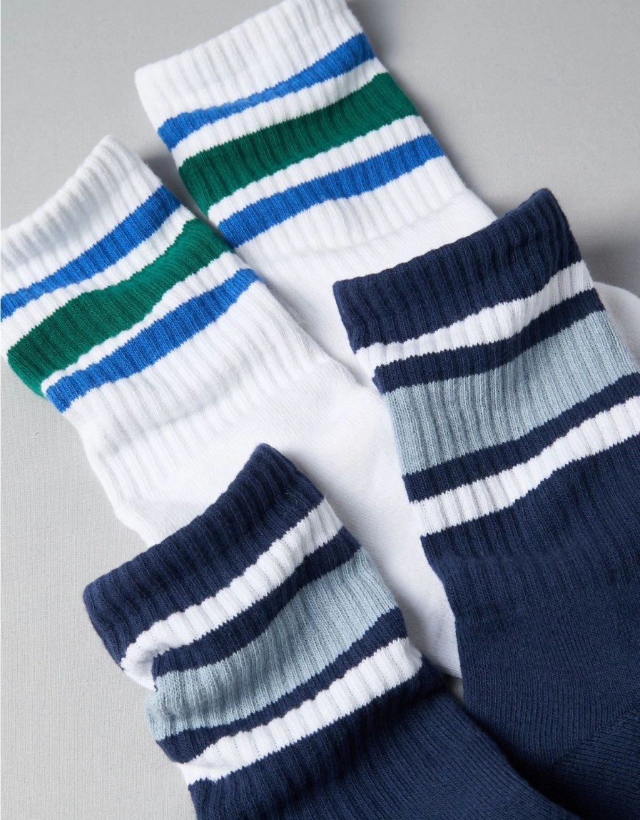 Accessories & Socks * | Ae Striped Crew Sock 2-Pack