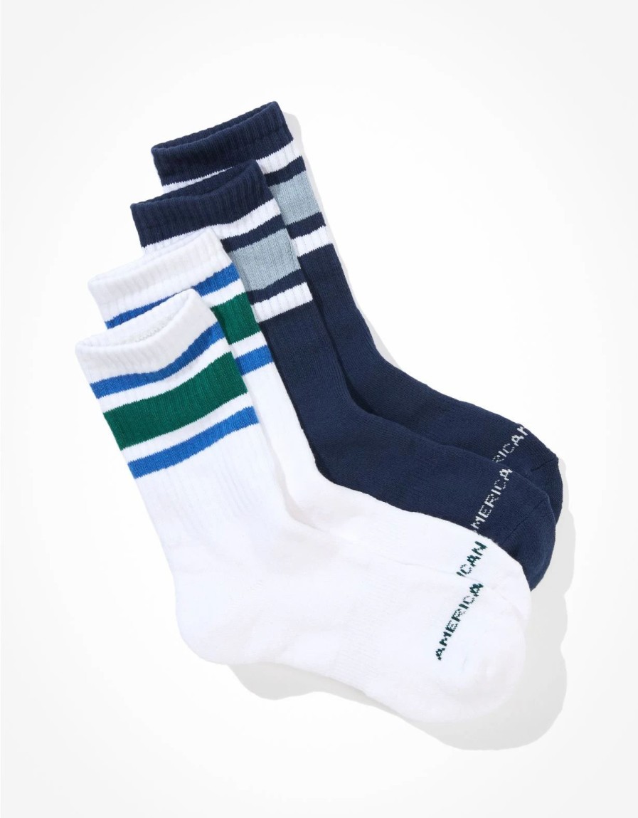 Accessories & Socks * | Ae Striped Crew Sock 2-Pack