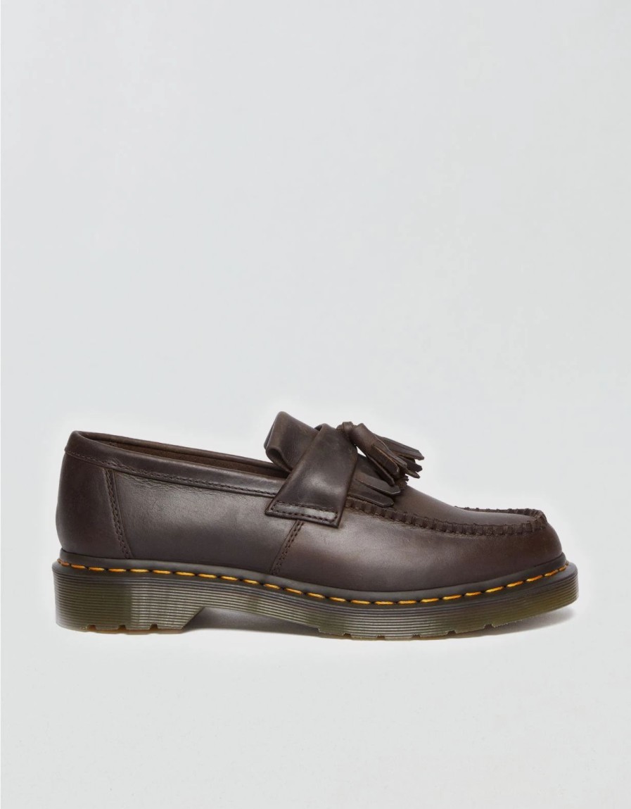 Shoes * | Dr. Martens Men'S Adrian Yellow Stitch Tassel Loafers