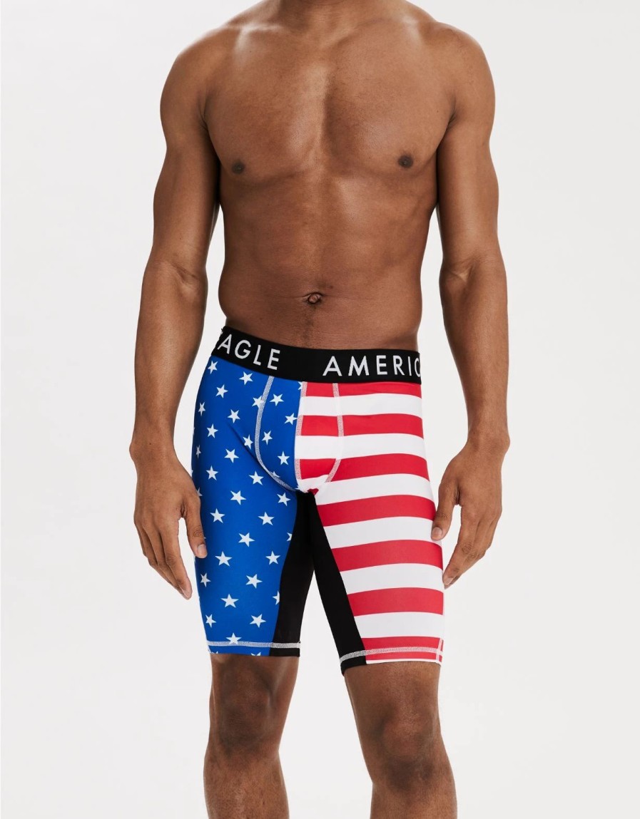 Underwear * | Aeo Stars + Stripes 9 Flex Boxer Brief