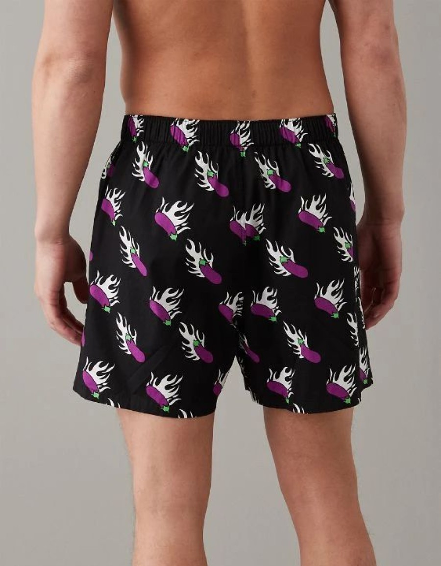 Underwear * | Aeo Eggplant Stretch Boxer Short