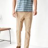 Bottoms * | Ae Flex Slim Lived-In Khaki Pant