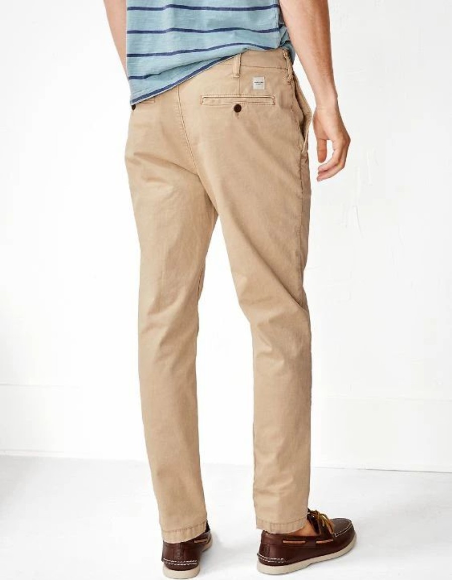 Bottoms * | Ae Flex Slim Lived-In Khaki Pant