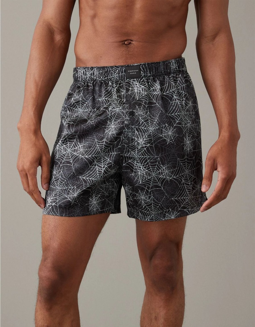 Underwear * | Aeo Spiderweb Stretch Boxer Short