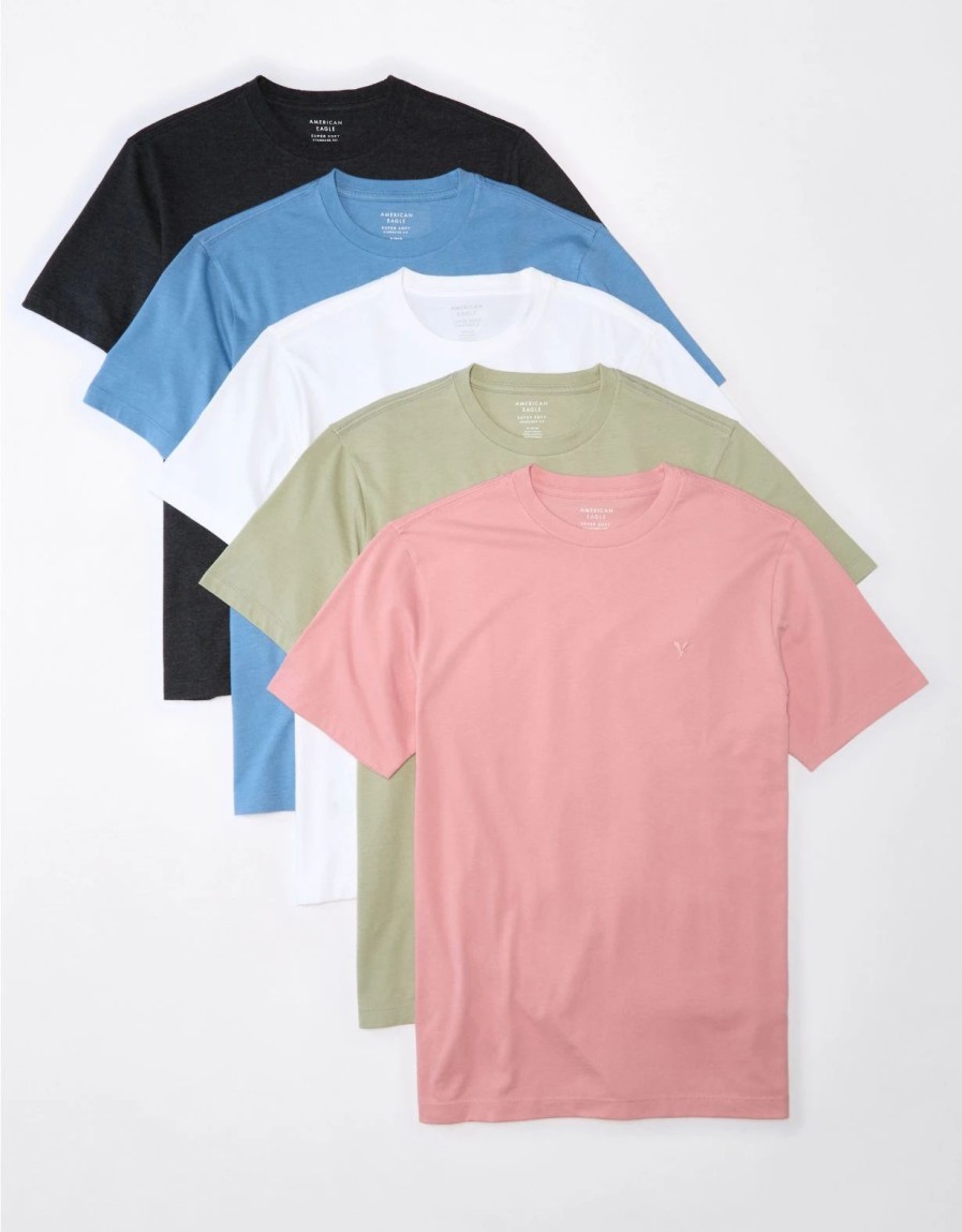 Tops * | Ae Super Soft Legend T-Shirt 5-Pack