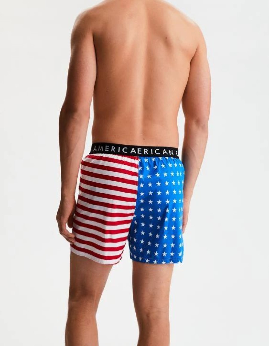 Underwear * | Aeo Stars + Stripes Stretch Boxer Short